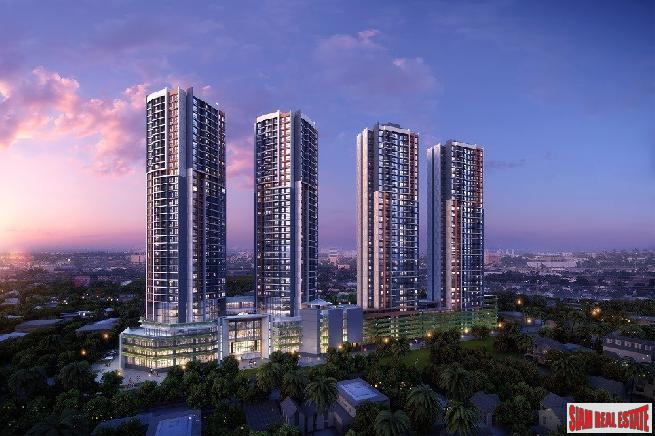 Two Bed Condos in Mixed Used Development Project, New Smart Community at Ratchada, Huai Khwang