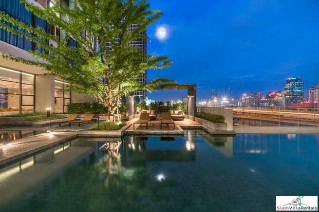 Chewathai Residence Asoke | Cozy Modern One Bedroom Duplex for Rent in Phra Ram 9-0