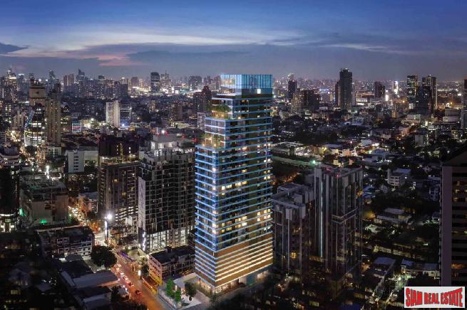Luxury New Condo Nearing Completion by Japanese and Thai Developers Located between Thong Lor and Ekkamai - Two Bed Units - Free Full Furniture or Cash Discount!-2