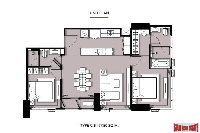 Modern, Elegant & Trendy One Bedroom Condos in New Thong Lo Development-16