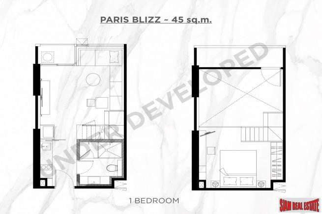 3 Bed Duplex Unit in New Development Built 500 M. from New Orange MRT Line in Rama 9-13