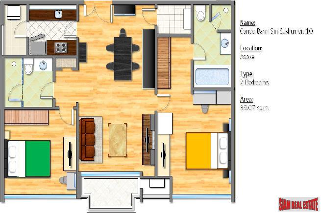 Baan Siri Sukhumvit 10 | Two Bed Condo for Sale at Asoke/Nana-29