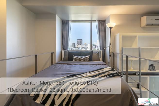 Ideo Morph 38 | Ultra Modern Two Storey Duplex with Extra High Ceilings in Thong Lo, Pet friendly-10