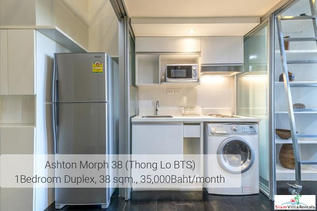 Ideo Morph 38 | Ultra Modern Two Storey Duplex with Extra High Ceilings in Thong Lo, Pet friendly-7