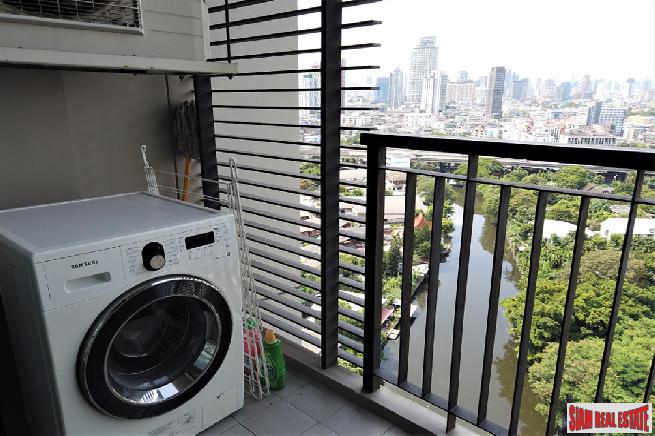 Blocs 77 | One Bed on High Floor with Serene Green, Canal and City Views at Sukhumvit 77, Onnut-14