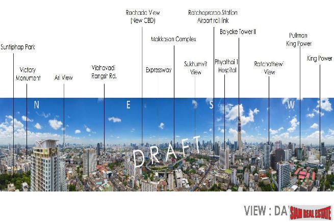 Just Completed Luxury High-Rise Condo with 360 Roof Pool at Victory Monument, Phaya Thai - Two Bed Units-29