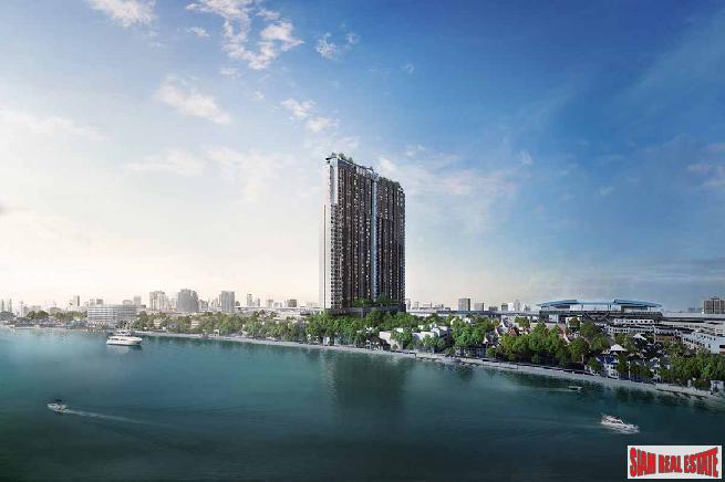 Nearing Completion High-Rise Riverside Smart Condo by Leading Thai Developer at Bang Phlat - Studio Units