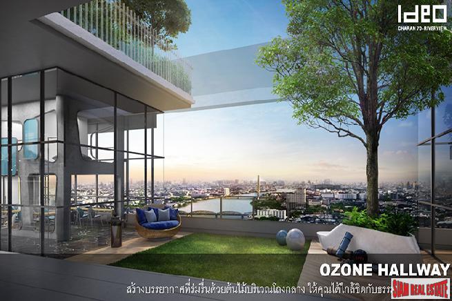 Nearing Completion is this High-Rise Riverside Smart Condo by Leading Thai Developer at Bang Phlat - Duplex Studio Units-7