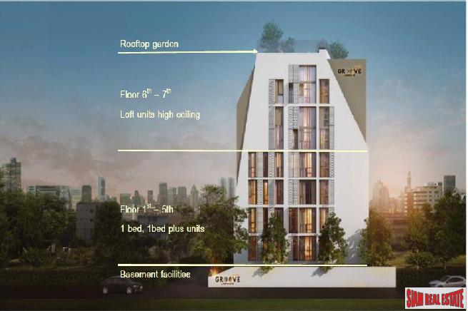 New Modern Low-Rise Condo with Unique Unit Types at Ladprao, Chatuchak - 5% Rental Guarantee for 3 Years! 1 Bed Loft Villa Units-1