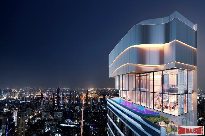 New Luxury High-Rise Condo in Construction at Ekkamai Road, Sukhumvit 63 - 2 Bed Units-1