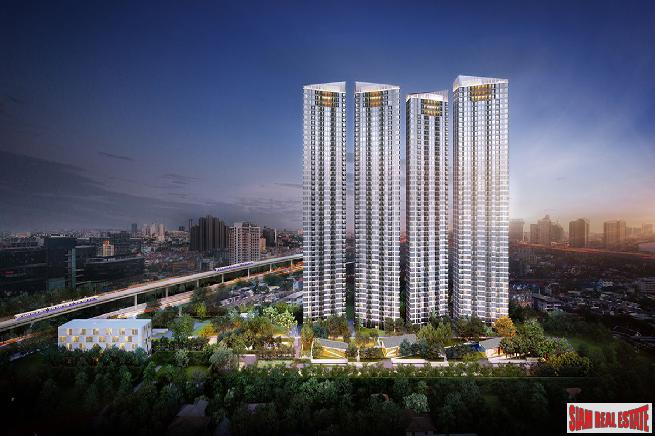 New Off-Plan Mega Project of Condos in Green Surroundings with River and City Views at Sukhumvit 64, Punnawithi - 3 Bed 73 Sqm nits