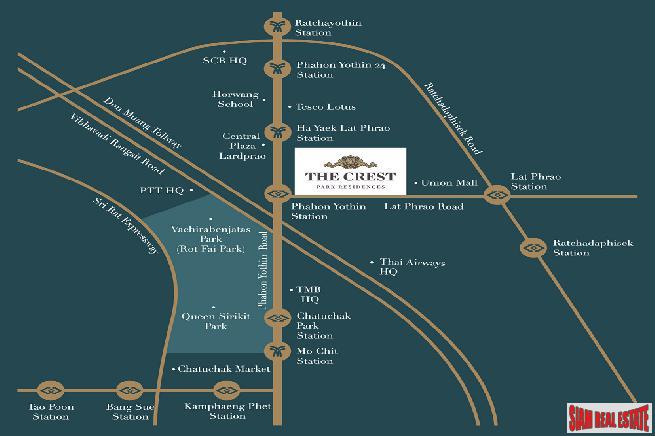 Pre-Launch of Luxury New High-Rise Condo Next to Union Mall and BTS Ha Yaek Ladprao Interchange Station - 1 Bed Units-3