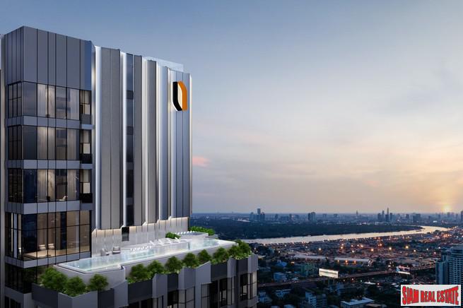 New High-Rise of Loft Duplex Smart Home Condos by BTS Phra Khanong at Rama 4 Road with City and Chao Phraya River Views - 1 Bed Plus Units - Last Few Units Back to Market!