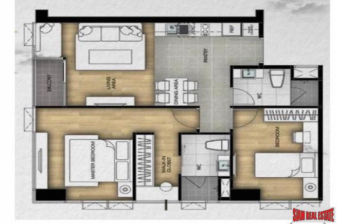 Vertiq Rama 4 | Two Bedroom Condo for Sale Located in a High Demand Sam Yan Residential Area-14
