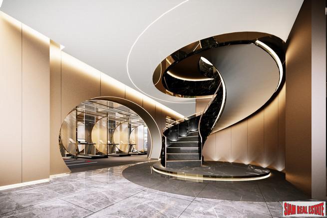 Pre-Sale of Hot New Luxury High-Rise Condo of Loft Units at the New Central Business District next to MRT Huai Khwang - 2 Bed Loft Units - Free Full Furniture and Discount!-13