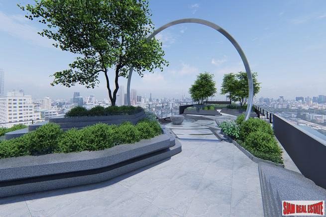 Pre-Sale of Hot New Luxury High-Rise Condo of Loft Units at the New Central Business District next to MRT Huai Khwang - 2 Bed Loft Units - Free Full Furniture and Discount!-15