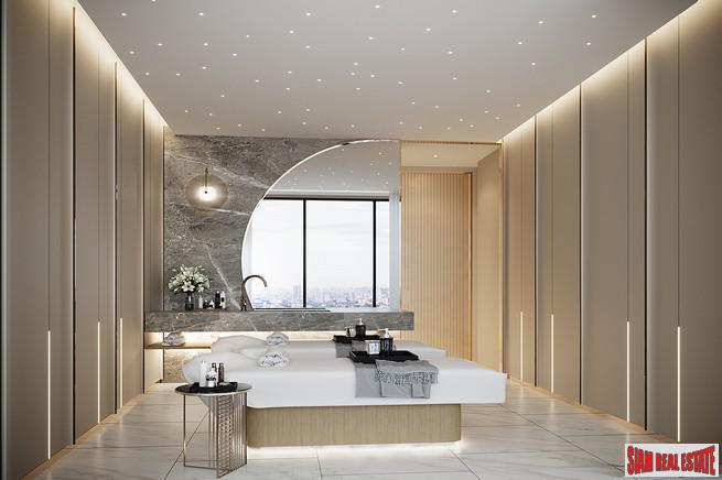 Pre-Sale of Hot New Luxury High-Rise Condo of Loft Units at the New Central Business District next to MRT Huai Khwang - 2 Bed Loft Units - Free Full Furniture and Discount!-16