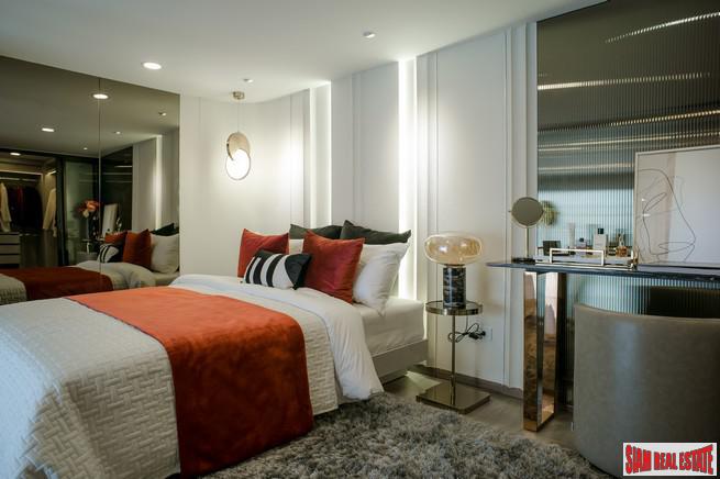 Hot New Luxury High-Rise Condo of Loft Units at the New Central Business District next to MRT Huai Khwang - 1 Bed Loft Units - Free Full Furniture and Discount!-18