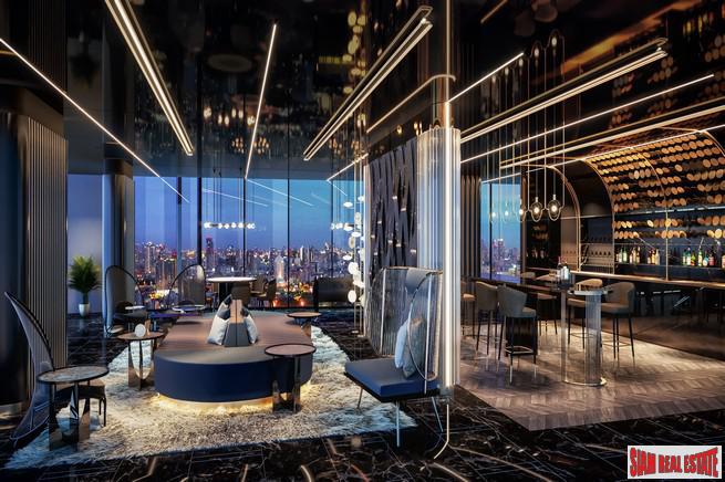 Hot New Luxury High-Rise Condo of Loft Units at the New Central Business District next to MRT Huai Khwang - 1 Bed Loft Units - Free Full Furniture and Discount!-6