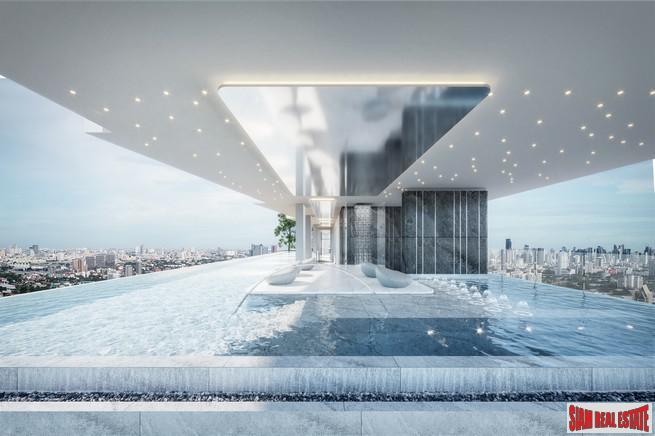 Pre-Sale of Hot New Luxury High-Rise Condo of Loft Units at the New Central Business District next to MRT Huai Khwang - 2 Bed Loft Units - Free Full Furniture and Discount!-5