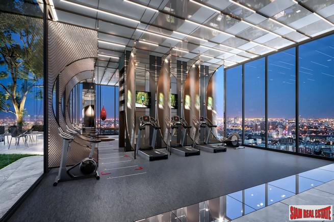 Pre-Sale of Hot New Luxury High-Rise Condo of Loft Units at the New Central Business District next to MRT Huai Khwang - 2 Bed Loft Units - Free Full Furniture and Discount!-7