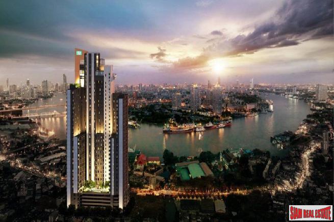 Newly Completed High-Rise Riverside Fully Furnished Condos at Charoen Nakhon, Bangkok - 1 Bed Plus Units-0