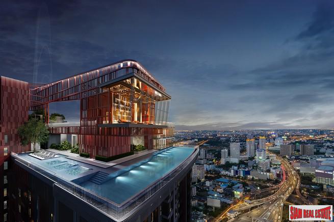 Nearing Completion is this High-Rise Condo with Huge Facilities and Unique Designs only 300 metres to MRT Phra Ram 9, Rama 9 Road - 1 Bed Units-1