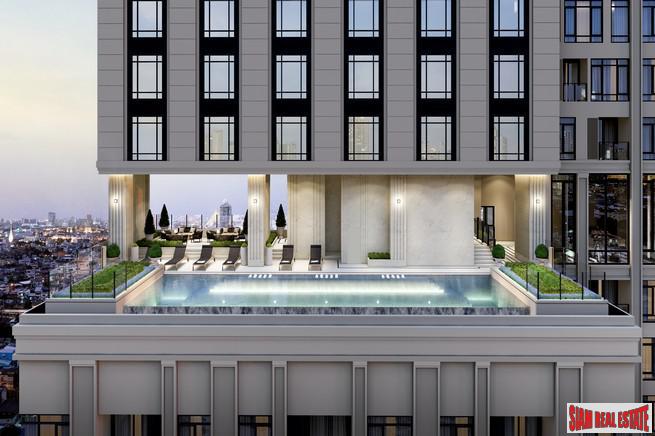 New Luxury Neo Classic Designed High-Rise at Charoennakorn close to Icon Siam, BTS Gold Line and the Riverside - 1 Bed Units - BitCoin Accepted as Payment!-8