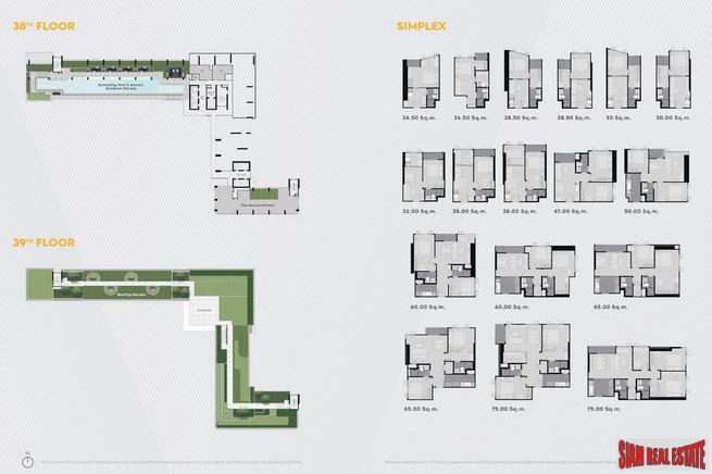 Exclusive New High-Rise Condo Launch by Leading Developers with River, Park and City Views at Rama 4 Road by Asoke and Phrom Phong -1 Bed Units - Only 12% Down-Payment!-29