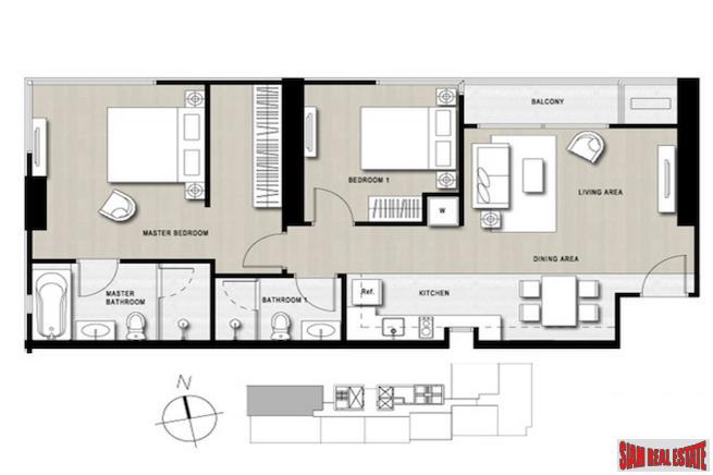 HQ Thonglor | Luxury Two Bedroom Condo for Sale on High Floor with Open City Views-23