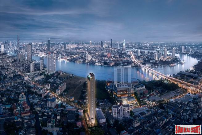 New Release of 2 Beds Condos in this Riverside High-Rise in Construction at Charoen Nakhon - Only 10 Units-27