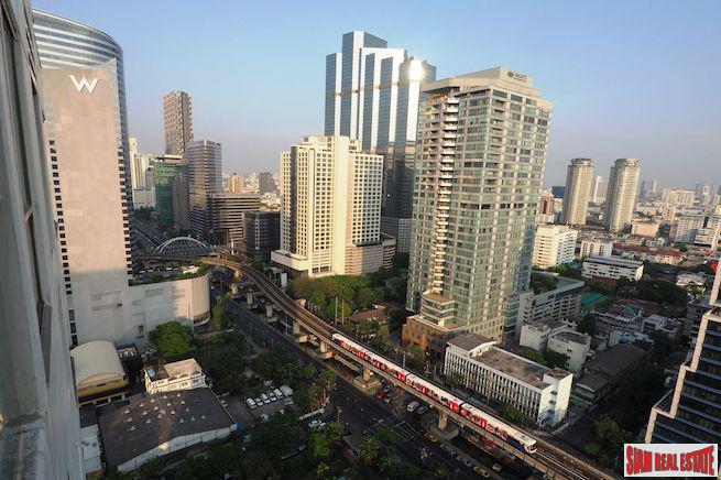 Silom Suite | Large Two Bedroom Corner Condo with Great City Views for Sale in Sathon-0