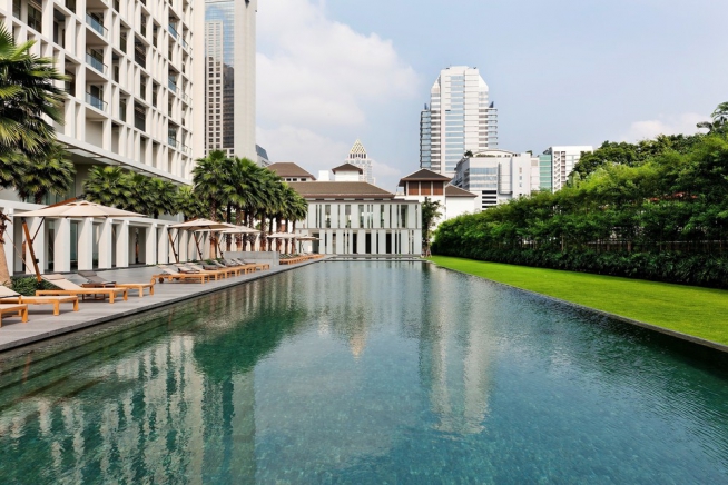 The Sukhothai Residences | 2 Bed City and Green View Condo at South Sathon Road on the 34th Floor