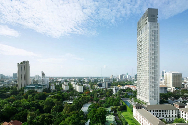 The Sukhothai Residences | 2 Bed City and Green View Condo at South Sathon Road on the 34th Floor-1