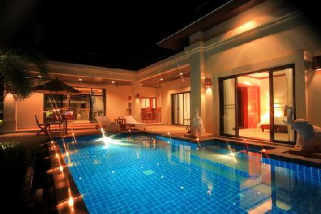 Newly Built 1 to 2 Bedroom Modern Thai Houses For Sale with Swimming Pool at Nai Harn, Phuket